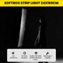 Imagem de Softbox Strip Light Bowens Greika Com Grid Para Flash Estúdio - 35x140cm