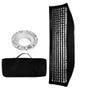 Imagem de Softbox Strip Light Greika 35x140cm Bowens Com Grid