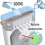 Imagem de softdigit Ventilador Portátil de Mesa Mini Ar Condicionado Umidificador Climatizador Led Água e Gelo 3 Velocidades Led (BRANCO)