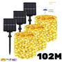 Imagem de Solar LED Fairy String Light Outdoor 102m 52m 32m 22m 12m 7m Jardim Festoon Lamp Decoração De Festa