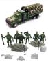 Imagem de Soldado de brinquedo soldadinho boneco militar caminhão militar camuflado brinquedo exército