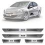 Imagem de Soleira de Aço Inox Escovado Peugeot 408 4 Portas 2011 12 13 14 15 16 17 18