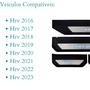 Imagem de Soleira de Porta para HRV 2016 até 2023 com Led em Aço Inox Cor Cromo Suits - SLA878