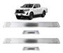 Imagem de Soleira para Porta Lateral Tuning Esportiva para carros 4 Portas (ABS) CROMADO Personalizado HILUX