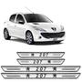 Imagem de Soleira Platinum Peugeot 207 2009 A 2015 4 Peças Prata Sp048