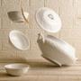 Imagem de Sopeira com Tampa de Porcelana Branca Limoges Vendange 4 Litros Wolff
