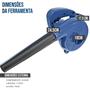 Soprador Aspirador Elétrico Folhas E Resíduos 600w - Holtter Ferramentas Imagem de Soprador Aspirador Elétrico Folhas E Resíduos 600w