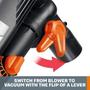 Imagem de Soprador de folhas/aspirador/triturador WORX WG505 12A com impulsor de metal