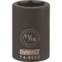 Imagem de Soquete de Impacto DEWALT 1/2" Drive - 6 Pontos - 11/16"