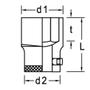 Imagem de Soquete Encaixe 3/4 X MM24 Sextavado 32 GEDORE