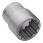 Imagem de Soquete Estriado Curto 3/4" Encaixe de 1/2" - Robust 060058