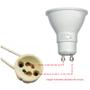 Imagem de Soquete GU10 Lampada Halopar LED com Rabicho
