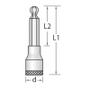 Imagem de Soquete Hexagonal Abaulado 5mm com Encaixe 3/8" IN30LK-5 GEDORE