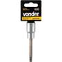 Imagem de Soquete hexalobular macho longo, encaixe de 1/2", T40, VONDER