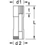 Imagem de Soquete Longo Encaixe 1/2 X 5/8 Pol 015755 GEDORE