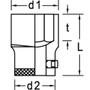 Imagem de Soquete Sextavado Encaixe 3/4 Pol X 17 mm 017400 GEDORE