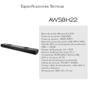 Imagem de Soundbar Aiwa AWSBH22 2.2 de 130 watts RMS com Bluetooth / HDMI / USB - Preto