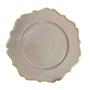 Imagem de Sousplat Bege Com Dourado Polipropileno 33Cm Rafimex