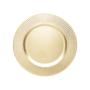 Imagem de Sousplat de Mesa Redondo Primer Dourado Plástico Lyor 33cm