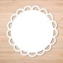 Imagem de Sousplat em MDF Geométrico Branco
