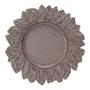 Imagem de Sousplat leaf taupe antique 33 cm