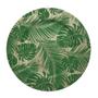 Imagem de Sousplat Palm Beach Estampado Verde - 33cm - Eleve o Luxo em sua Casa com Nosso Sousplat Clássico! - Estilo Requinte em Decoração!
