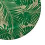 Imagem de Sousplat Palm Beach Estampado Verde - 33cm - Eleve o Luxo em sua Casa com Nosso Sousplat Clássico! - Estilo Requinte em Decoração!