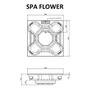 Imagem de Spa Flower Spacril com Hidro - Top Line Branco