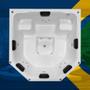Imagem de Spa Quadrado Capitólio COMPLETO com hidro 1,70x1,70x0,85 Gel Coat 220v - Brasil Banheiras