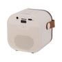 Imagem de Speaker Midi Pro MDP-005 - USB/Aux/SD - Bluetooth - 5W - com 2X Microfones - Beige