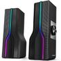 Imagem de Speaker Satellite Gaming AS-92002 2 de 3 Watts RMS com USB e Mini Jack 3.5 MM - Preto