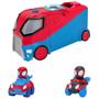 Imagem de SpiderMan Spidey Amazing Friends   Veículo 34 Cm  Web Transporter C/ Som , Luz e 2 Mini Veiculos - Sunny