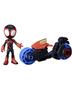 Imagem de Spidey Spider Man Miles Morales e Motocicleta Hasbro