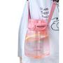 Imagem de Sports Water Cup Double Drink Cute Strap Outdoor Portable (Rosa)