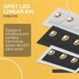 Imagem de Spot Embutir De Led Luzon 6w Linear Branco Preto Luz Quente Neutra