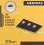 Imagem de Spot Embutir De Led Luzon 6w Linear Branco Preto Luz Quente Neutra