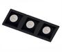 Spot Embutir Triplo Quadrado Recuado MR16 Preto + Lamp BQ - Decorium Imagem de Spot Embutir Triplo Quadrado Recuado MR16 Preto + Lamp BQ