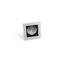 Imagem de Spot Frame Embutir Quadrado Recuado Led Mr16 5w 65 branco+preto