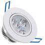 Imagem de Spot Led Embutir Sanca de Gesso Modelo Redondo 3W Branco Frio 6500K