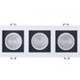 Imagem de Spot LED Frame de Embutir Quadrado Recuado 3xMR16 15W - Taschibra