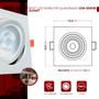 Imagem de Spot Led Par30 Embutir Direcionável 12w 6500k Quad Bv