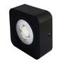 Imagem de SPOT LED QUADRADO FIXO SOBREPOR 5W BRANCO QUENTE 3000k PRETO BIV EMBULED