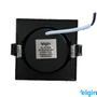 Imagem de Spot Led Quadrado PRETO Embutir 5W MR16 Branco Quente 3000K