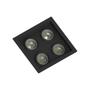 Imagem de Spot Quadruplo Embutir Quadrado Recuado Mr16 + Led 4,8w