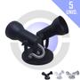 Imagem de Spot Sobrepor Modelo Soft 2 Lamp.aluminio Esc Br Pto Kit 5