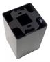 Imagem de Spot Sobrepor Quadrado P/ Lâmpada Dicroica Gu10 Mr16 Bivolt Cor Preto 110V/220V - RG LED