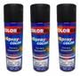 Imagem de Spray Automotiva Colorgin Preto Fosco 300ml 3un