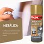 Imagem de Spray Efeito Dourado Metallik Colorgin Interior 350ml Kit 2