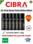 Imagem de Spray Tinta Aerosol Cibra Color Preto Brilho 400ml Cx c/ 6 unid. Uso Geral