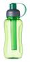 Imagem de Squeeze Garrafa de Água Verde com Tubo de Gelo 600 ml Esportiva Escola Academia Caminhada Cores